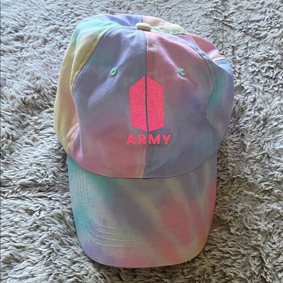 no brand Accessories - BTS - love yourself inspired Tie-Dye Cap with Army Logo